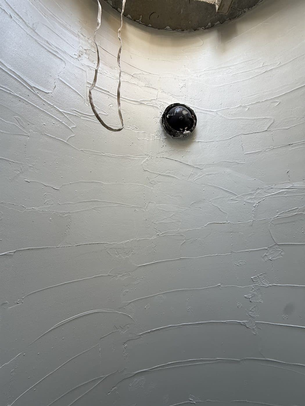Finished Tnemec protective coating on a rehabilitated concrete structure